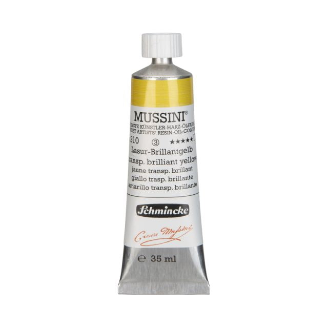 Schmincke MUSSINI Oil Paint Transparent Brilliant Yellow 35ml