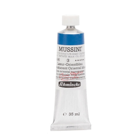 Schmincke MUSSINI Oil Paint Transparent Oriental Blue 35ml