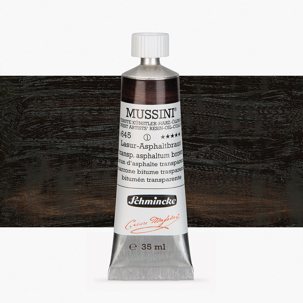 Schmincke MUSSINI Oil Paint Asphaltum Brown Transparent