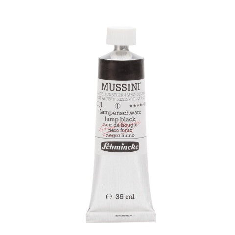 Schmincke MUSSINI Oil Paint Lamp Black 35ml