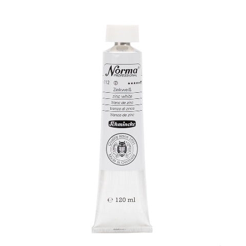 Schmincke Norma Professional Oil Paint Zinc White 120ml