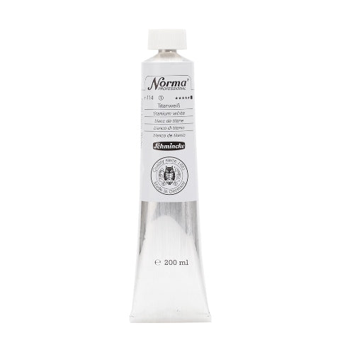 Schmincke Norma Professional Oil Paint Titanium White 200ml