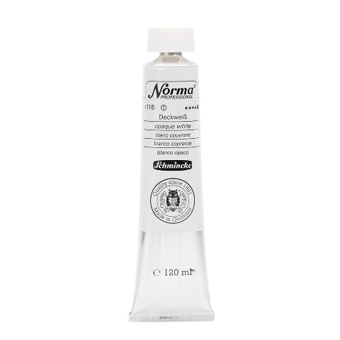 Schmincke Norma Professional Oil Paint Opaque White 120ml