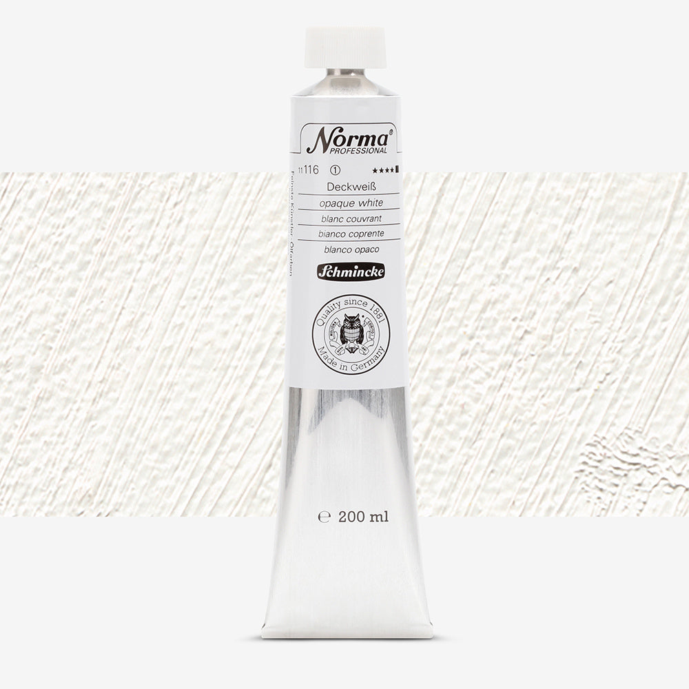 Schmincke Norma Professional Oil Paint Opaque White