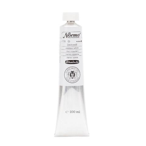 Schmincke Norma Professional Oil Paint Opaque White 200ml