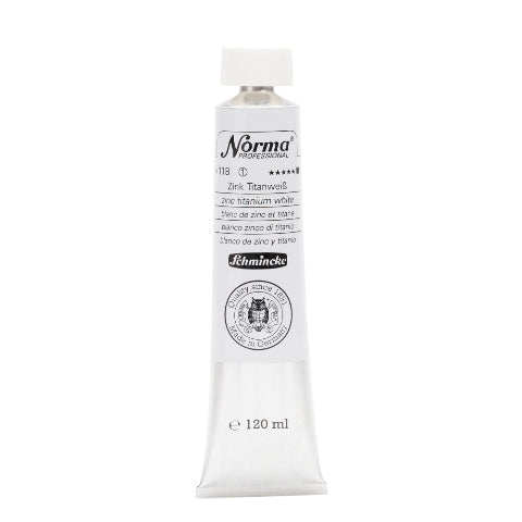 Schmincke Norma Professional Oil Paint Zinc Titanium White 120ml