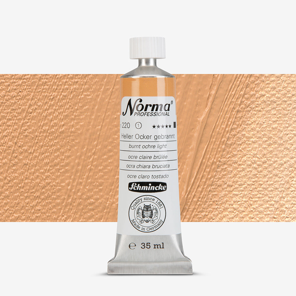 Schmincke Norma Professional Oil Paint Burnt Ochre Light
