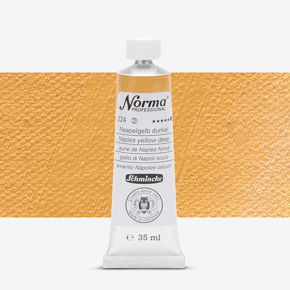 Schmincke Norma Professional Oil Paint Naples Yellow Deep
