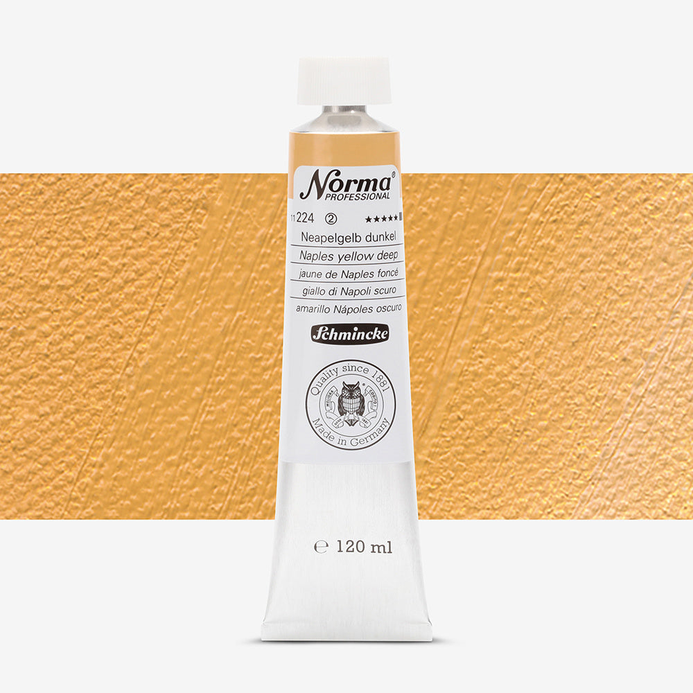Schmincke Norma Professional Oil Paint Naples Yellow Deep