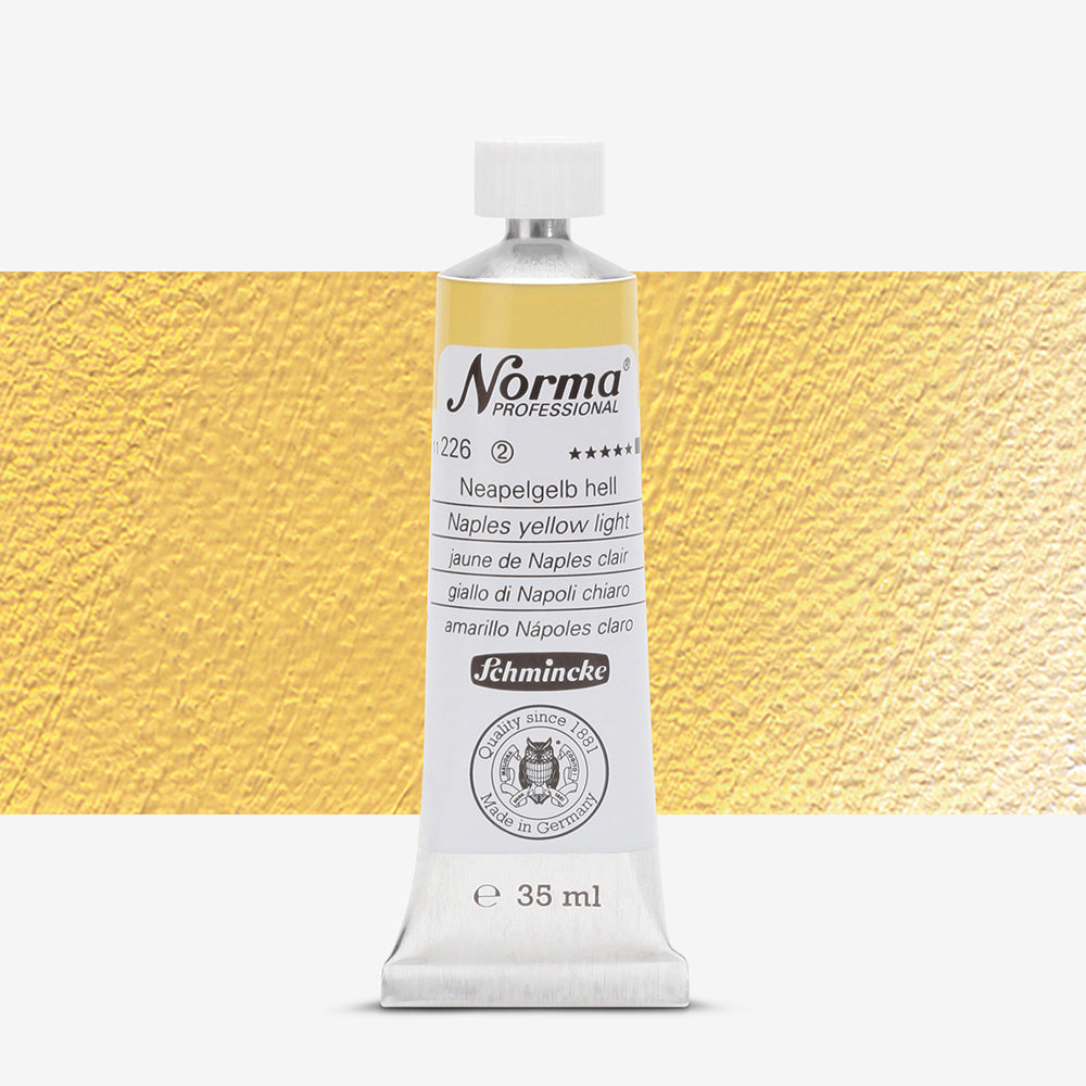 Schmincke Norma Professional Oil Paint Naples Yellow Light