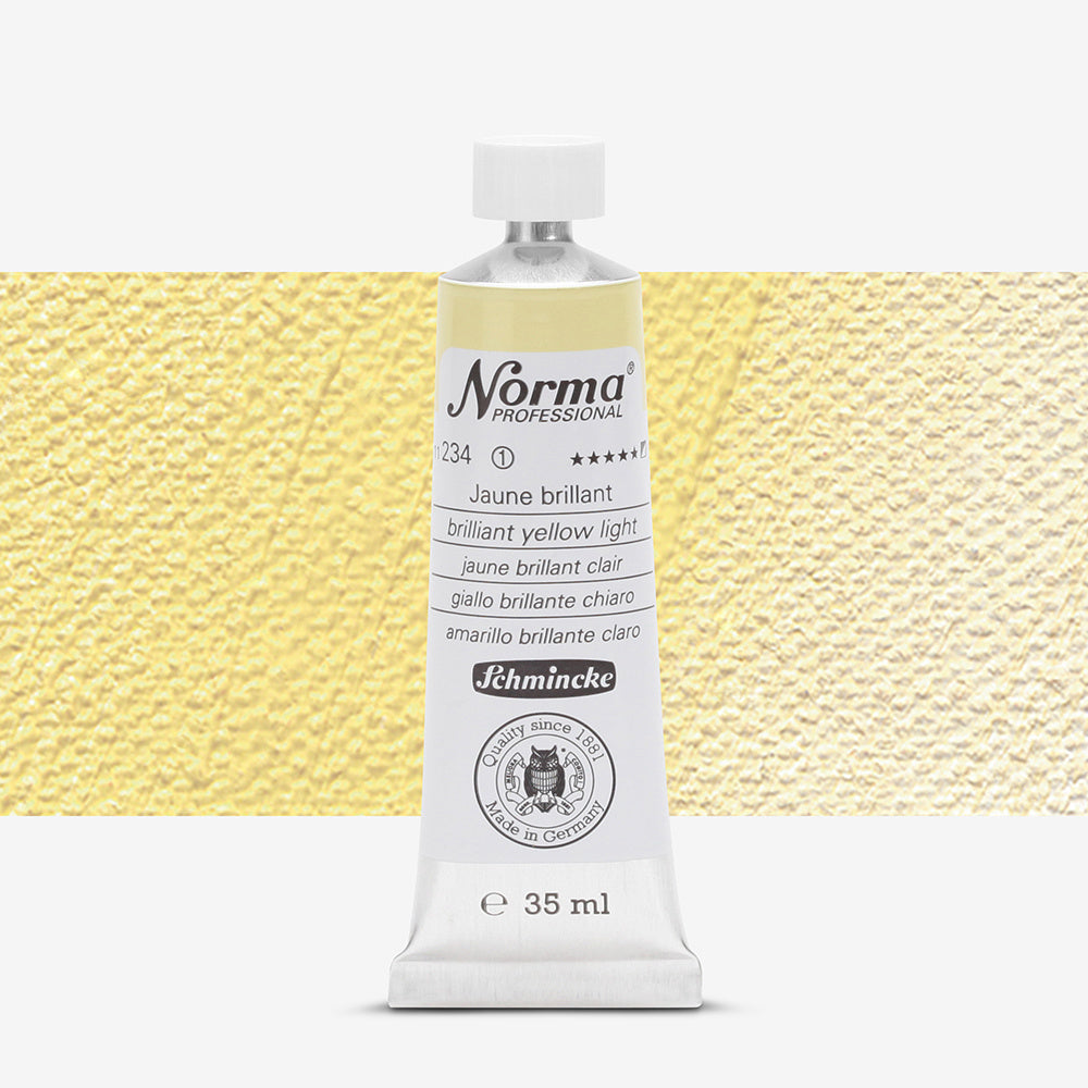 Schmincke Norma Professional Oil Paint Brilliant Yellow Light