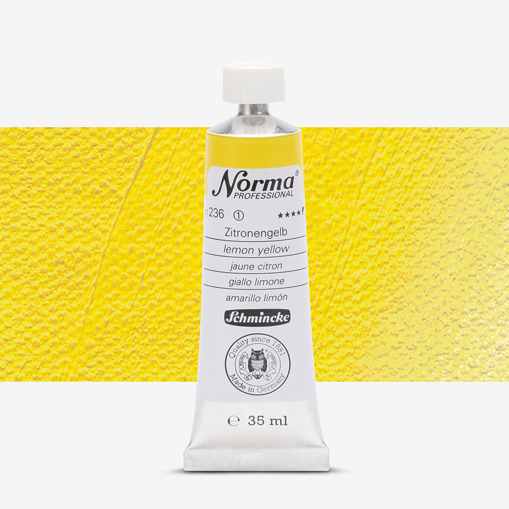 Schmincke Norma Professional Oil Paint Lemon Yellow