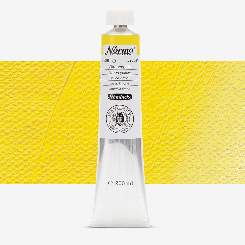 Schmincke Norma Professional Oil Paint Lemon Yellow