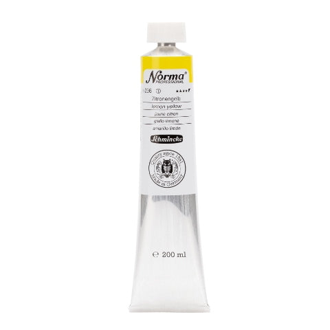 Schmincke Norma Professional Oil Paint Lemon Yellow 200ml