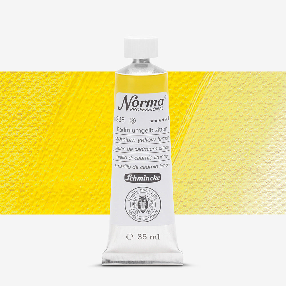 Schmincke Norma Professional Oil Paint Cadmium Yellow Lemon