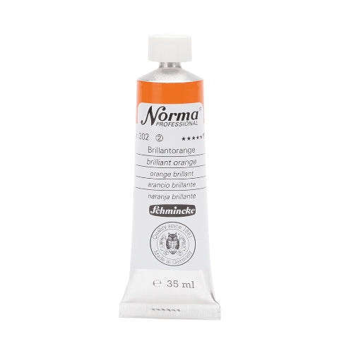 Schmincke Norma Professional Oil Paint Brilliant Orange