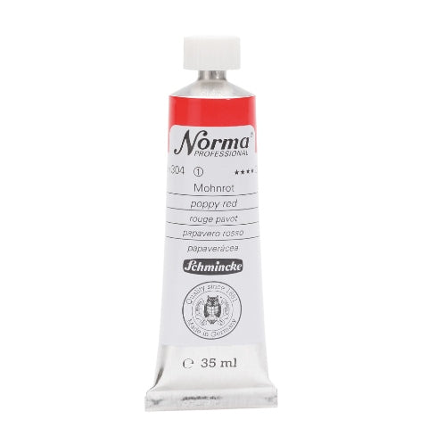 Schmincke Norma Professional Oil Paint Poppy Red