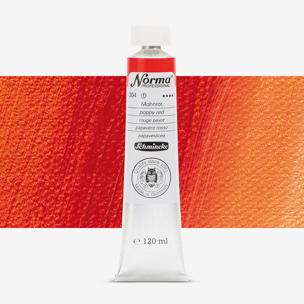 Schmincke Norma Professional Oil Paint Poppy Red