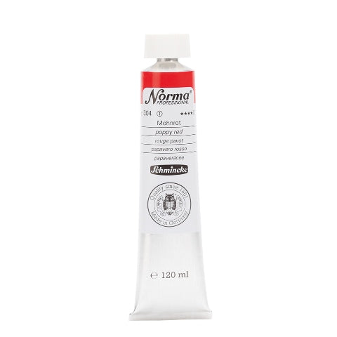 Schmincke Norma Professional Oil Paint Poppy Red 120ml