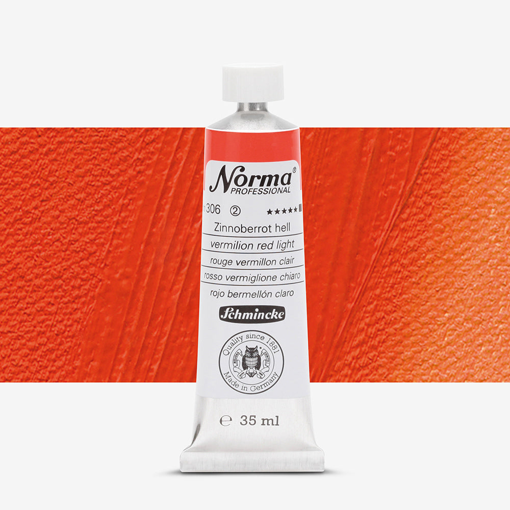 Schmincke Norma Professional Oil Paint Vermilion Red Light