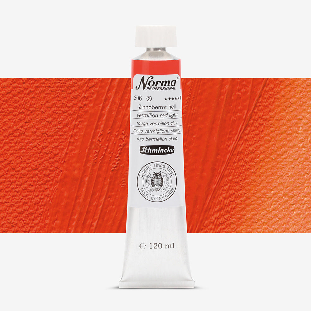 Schmincke Norma Professional Oil Paint Vermilion Red Light