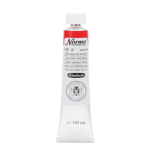 Schmincke Norma Professional Oil Paint Vermilion Red Deep