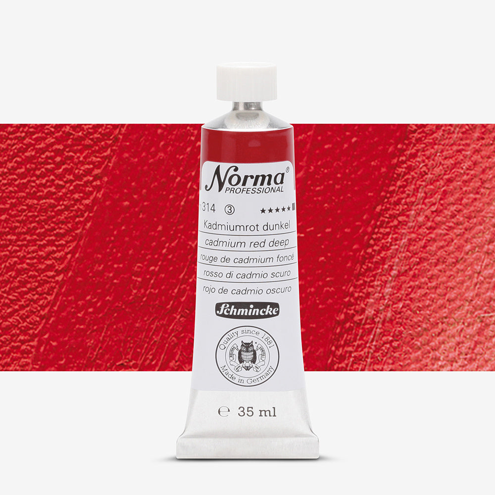 Schmincke Norma Professional Oil Paint Cadmium Red Deep