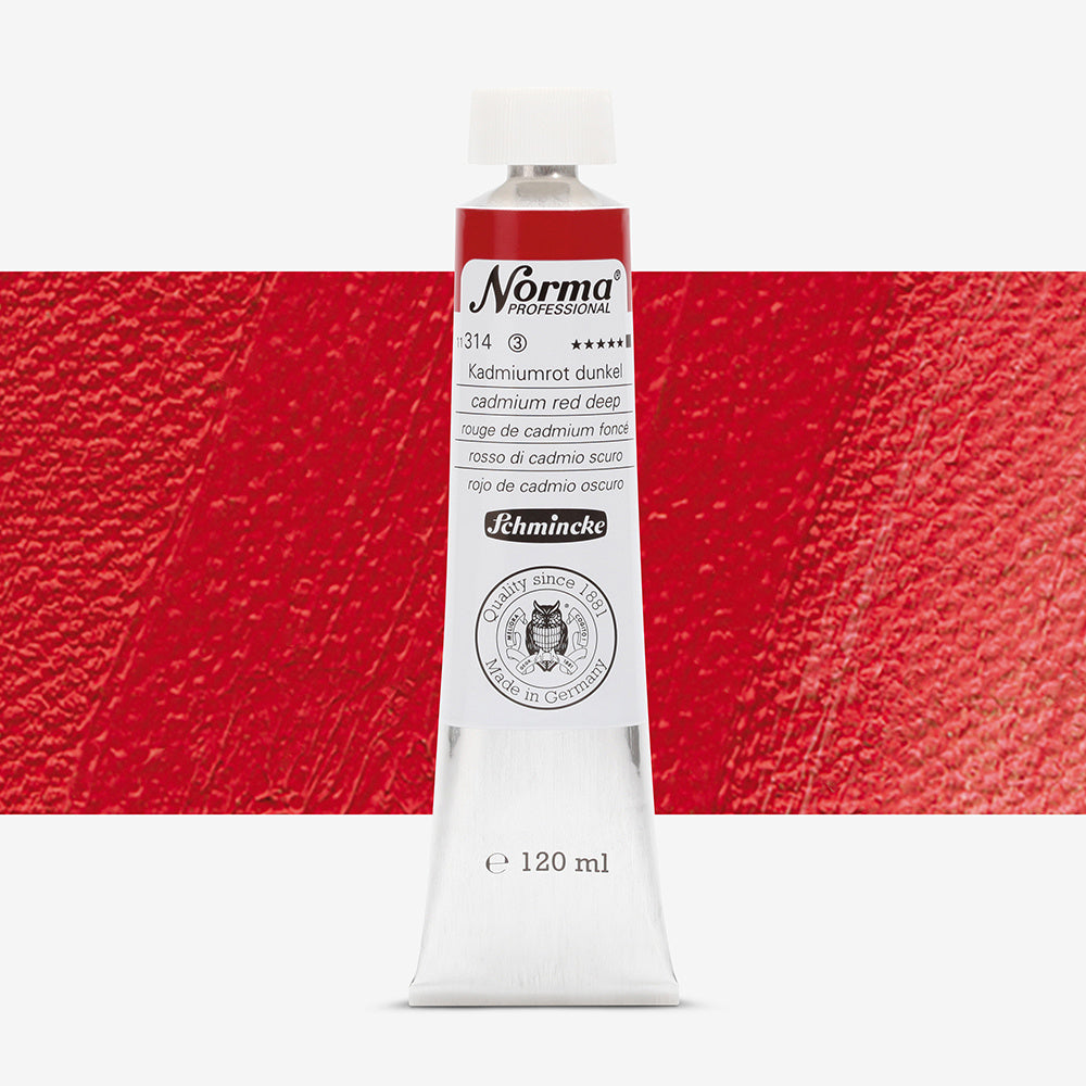 Schmincke Norma Professional Oil Paint Cadmium Red Deep