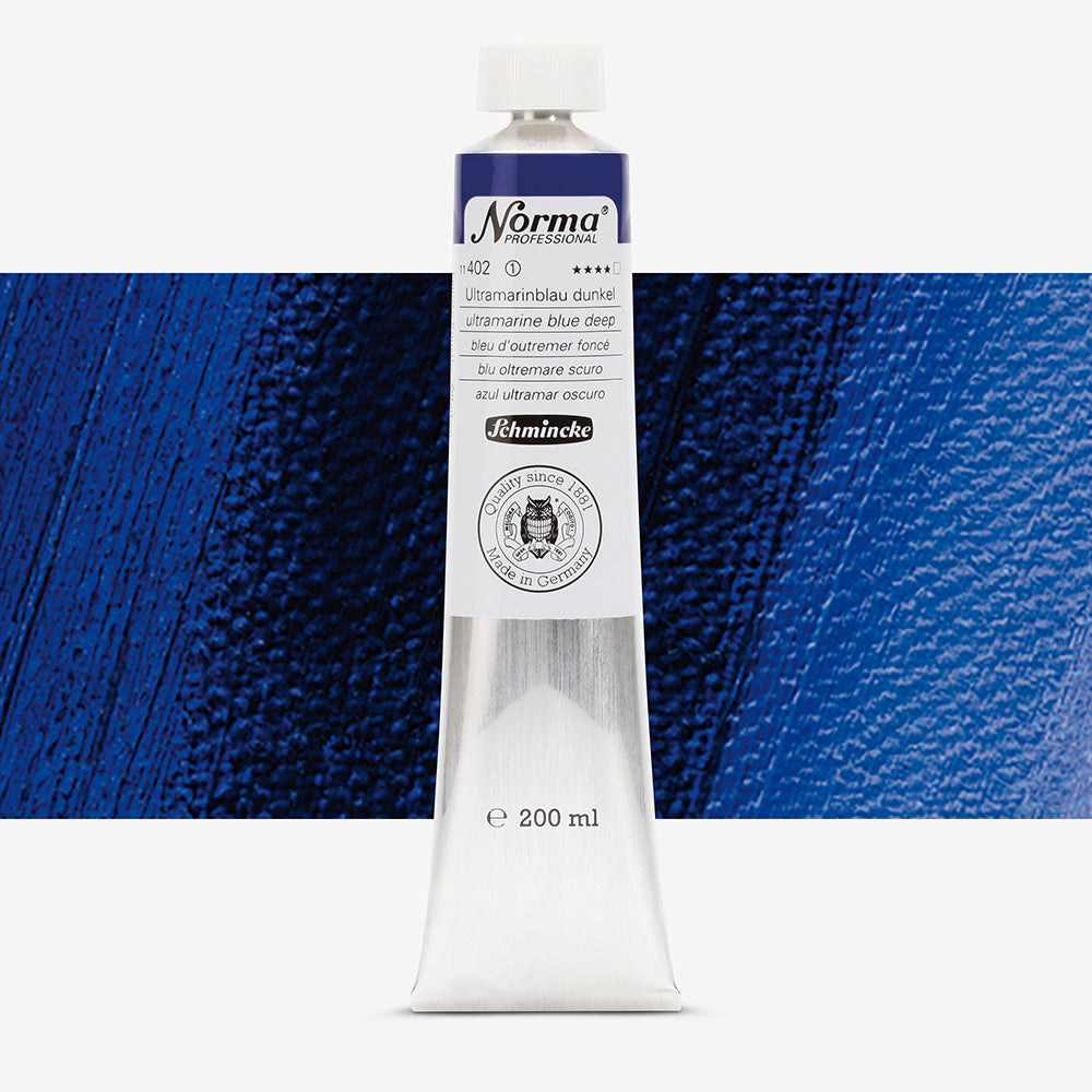 Schmincke Norma Professional Oil Paint Ultramarine Blue Deep