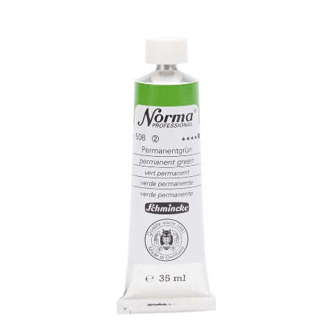 Schmincke Norma Professional Oil Paint Permanent Green 35ml