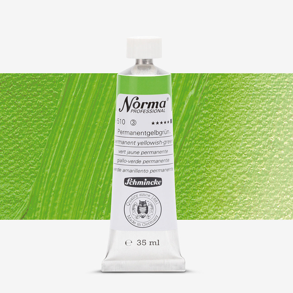 Schmincke Norma Professional Oil Paint Permanent Yellowish-Green