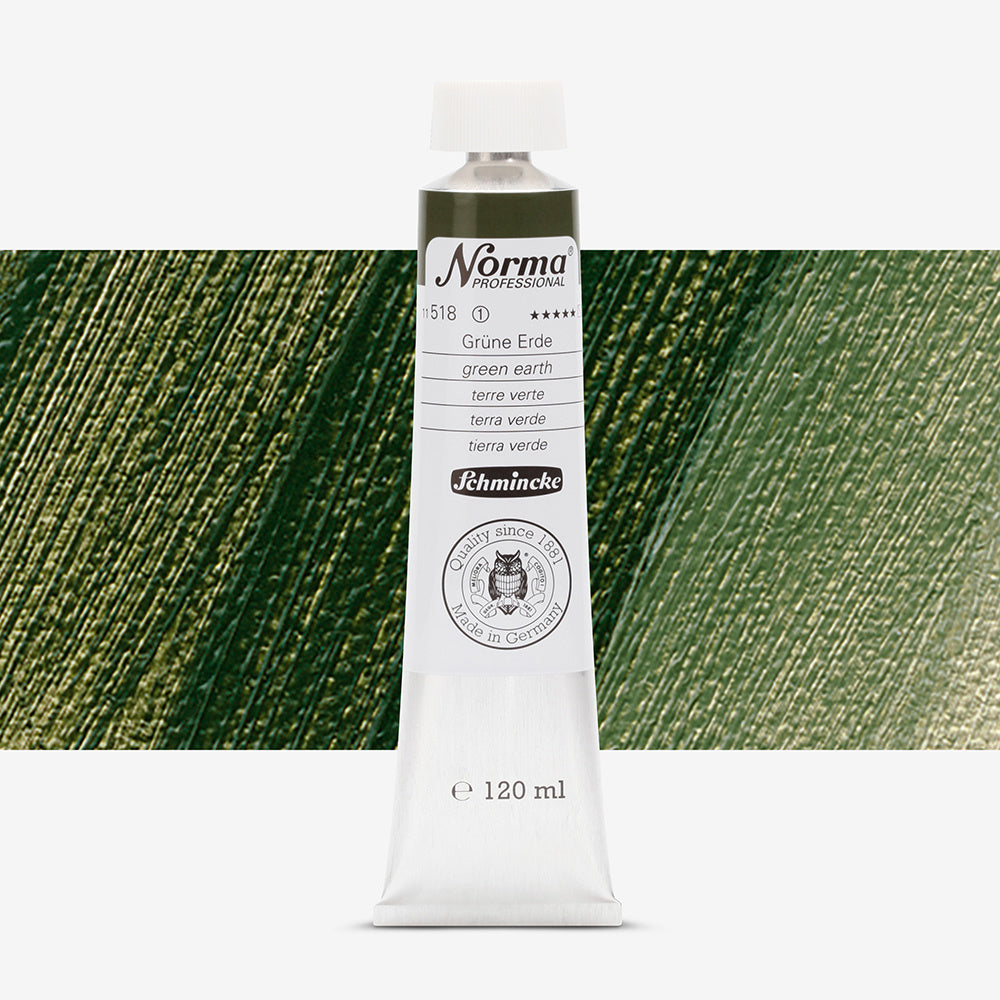 Schmincke Norma Professional Oil Paint Green Earth