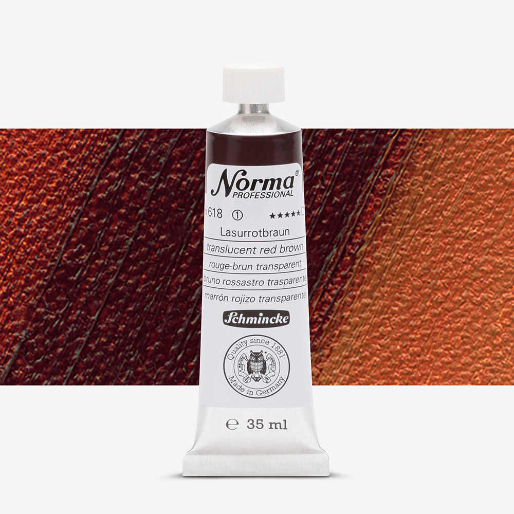 Schmincke Norma Professional Oil Paint Transparent Red Brown