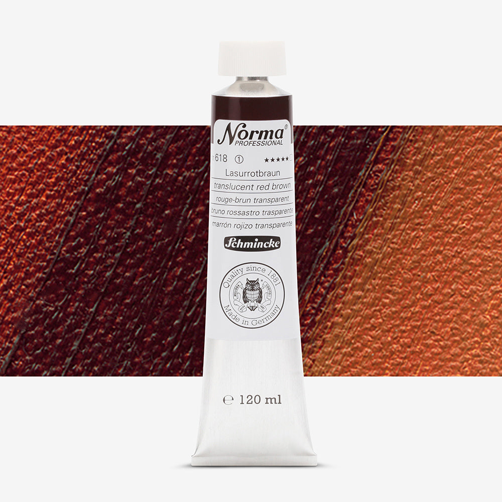 Schmincke Norma Professional Oil Paint Transparent Red Brown