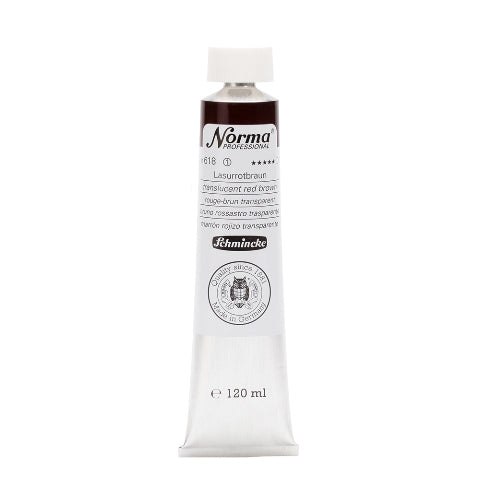 Schmincke Norma Professional Oil Paint Transparent Red Brown