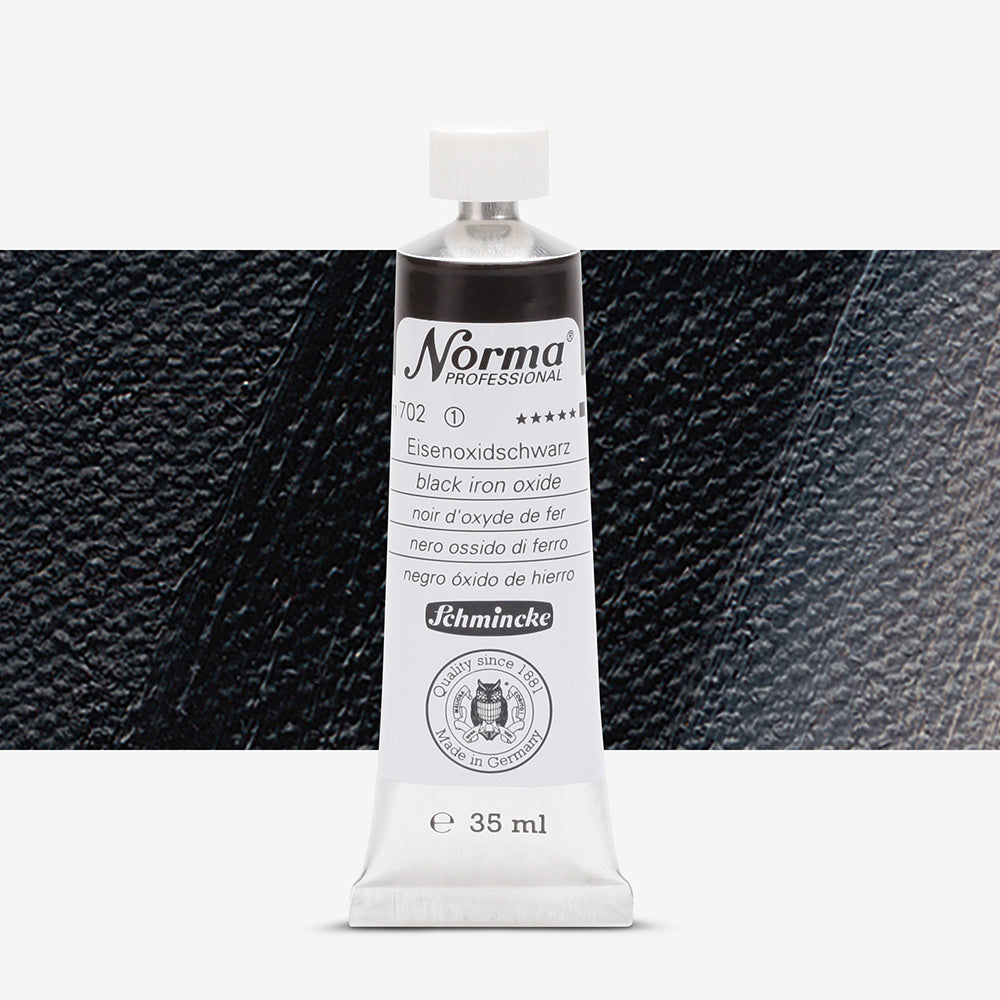 Schmincke Norma Professional Oil Paint Black Iron Oxide