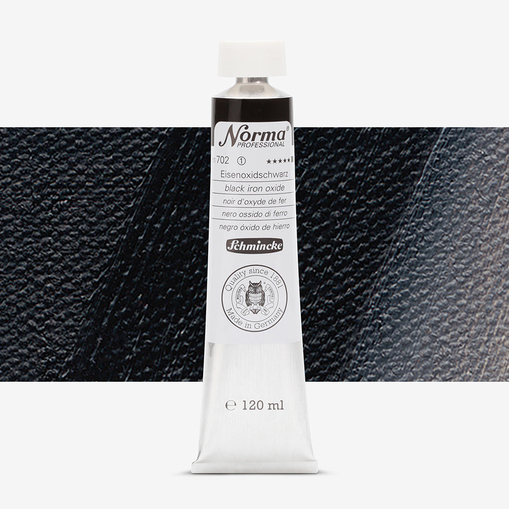 Schmincke Norma Professional Oil Paint Black Iron Oxide