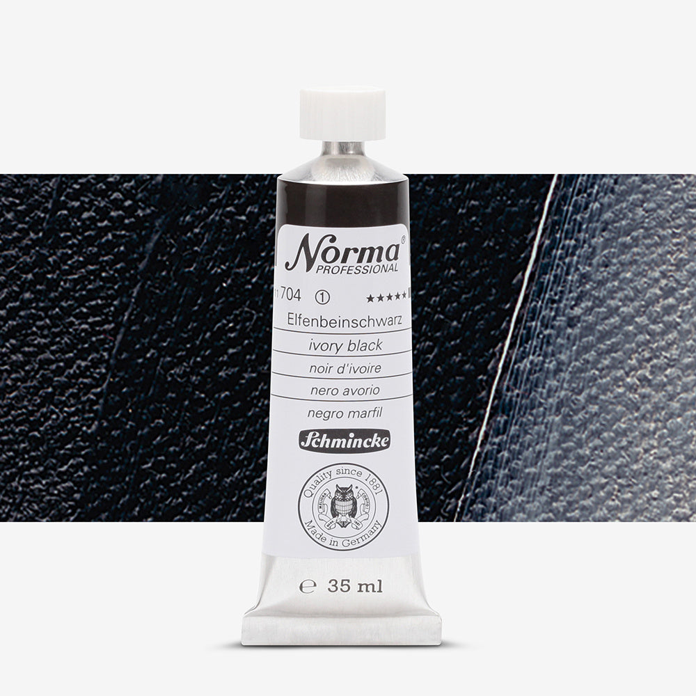 Schmincke Norma Professional Oil Paint Ivory Black