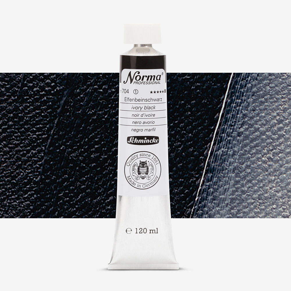 Schmincke Norma Professional Oil Paint Ivory Black