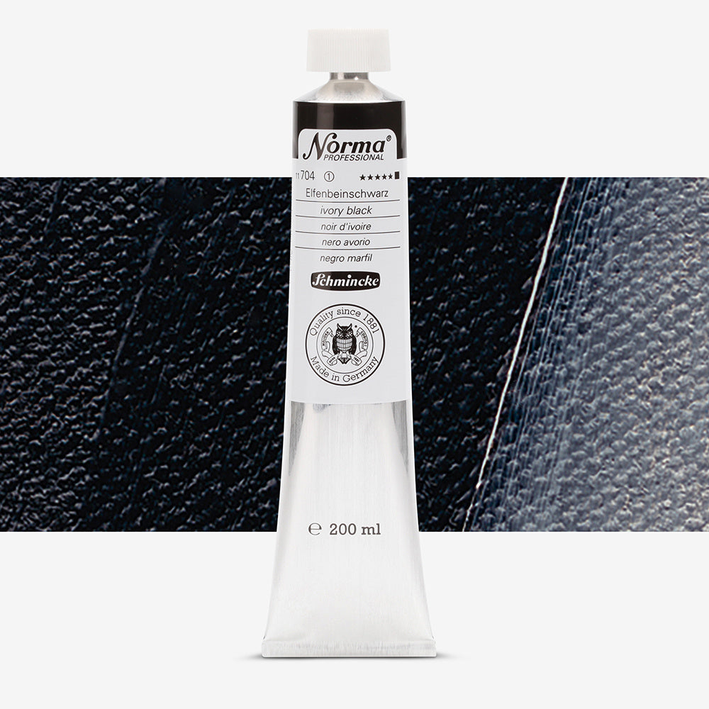 Schmincke Norma Professional Oil Paint Ivory Black