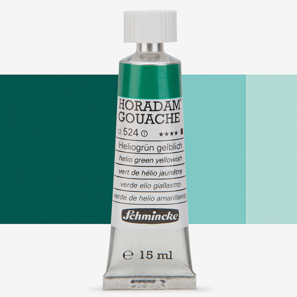 Schmincke Horadam Gouache Paint Helio Green Yellowish