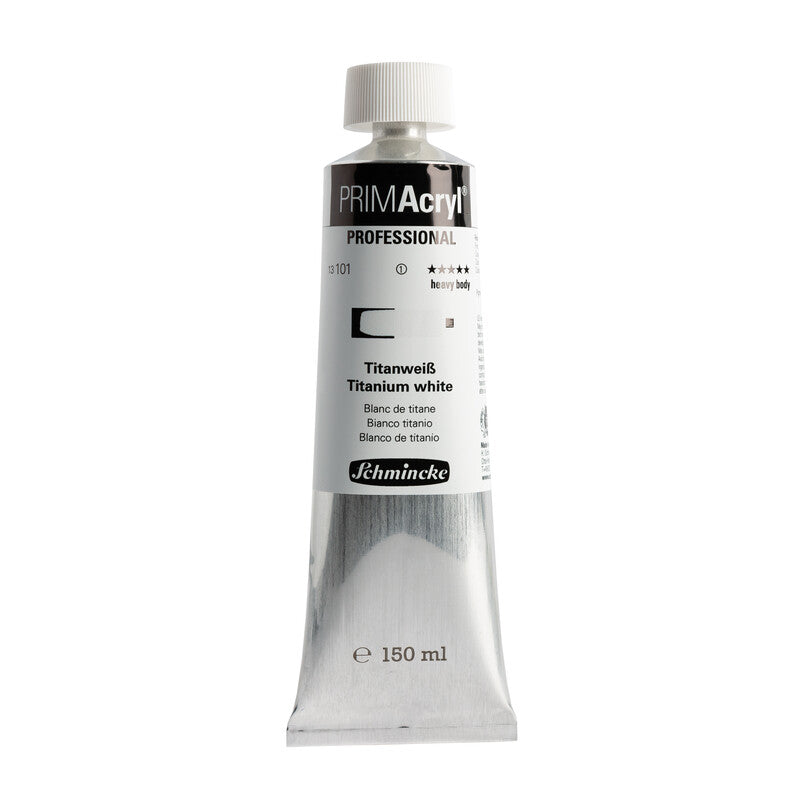 Schmincke Primacryl Acrylic Paint Titanium White 150ml