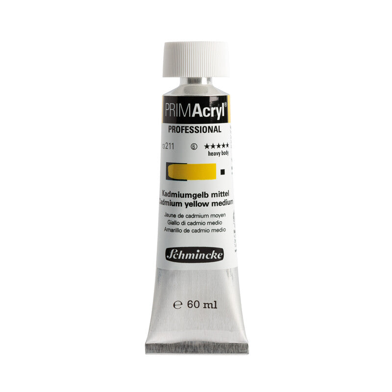 Schmincke Primacryl Acrylic Paint Cadmium Yellow Medium 60ml