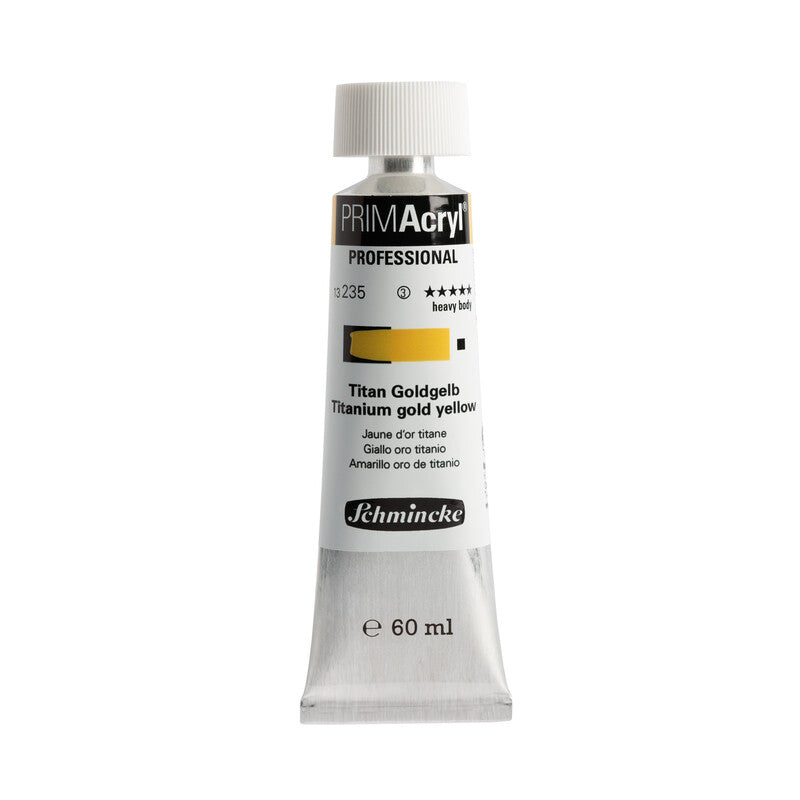 Schmincke Primacryl Acrylic Paint Titanium Gold Yellow 60ml