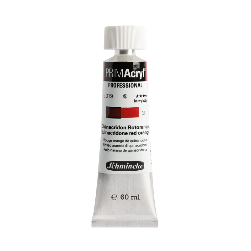 Schmincke Primacryl Acrylic Paint Quinacridone Red Orange 60ml