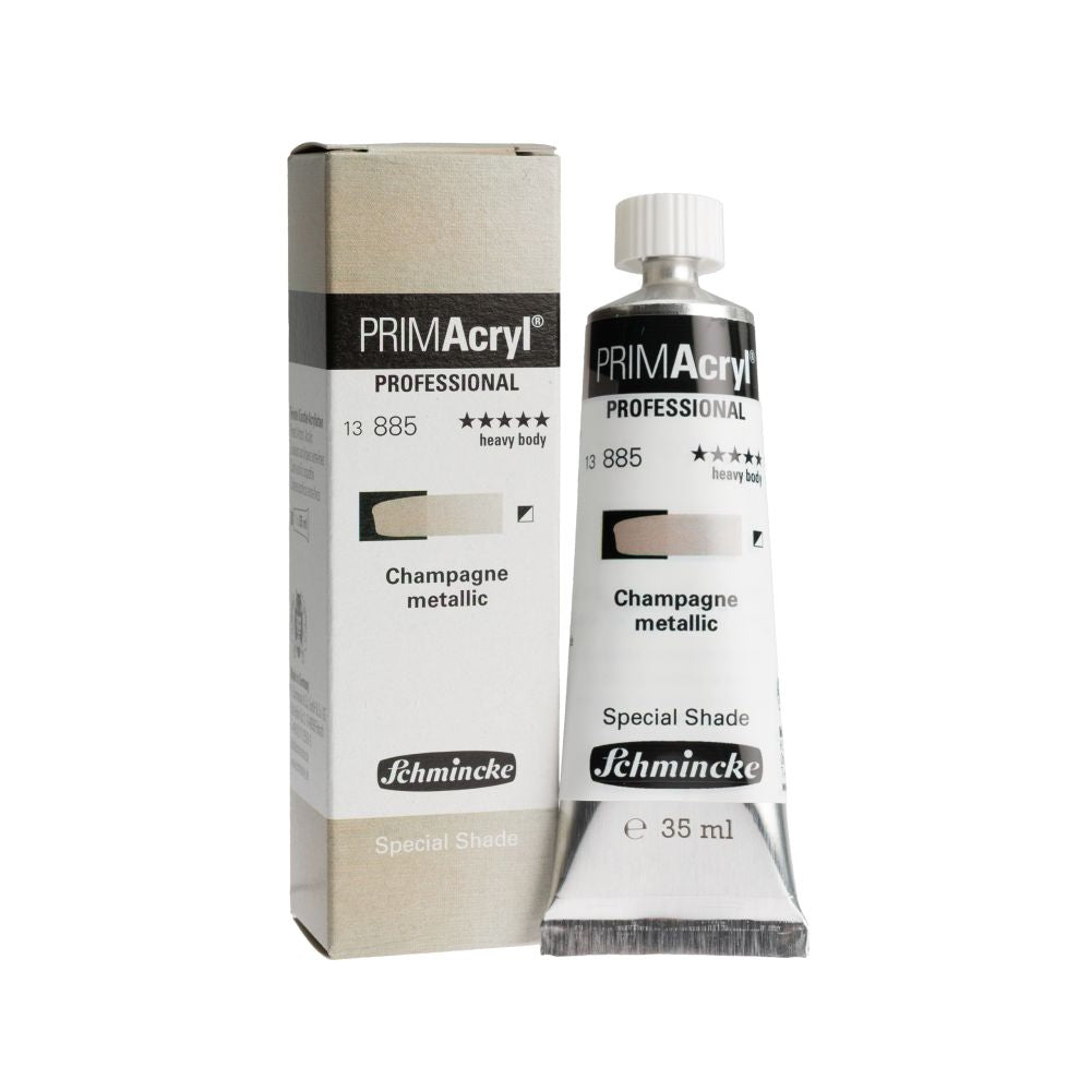 SCHMINCKE PRIMACRYL ACRYLIC PAINT CHAMPAGNE METALLIC