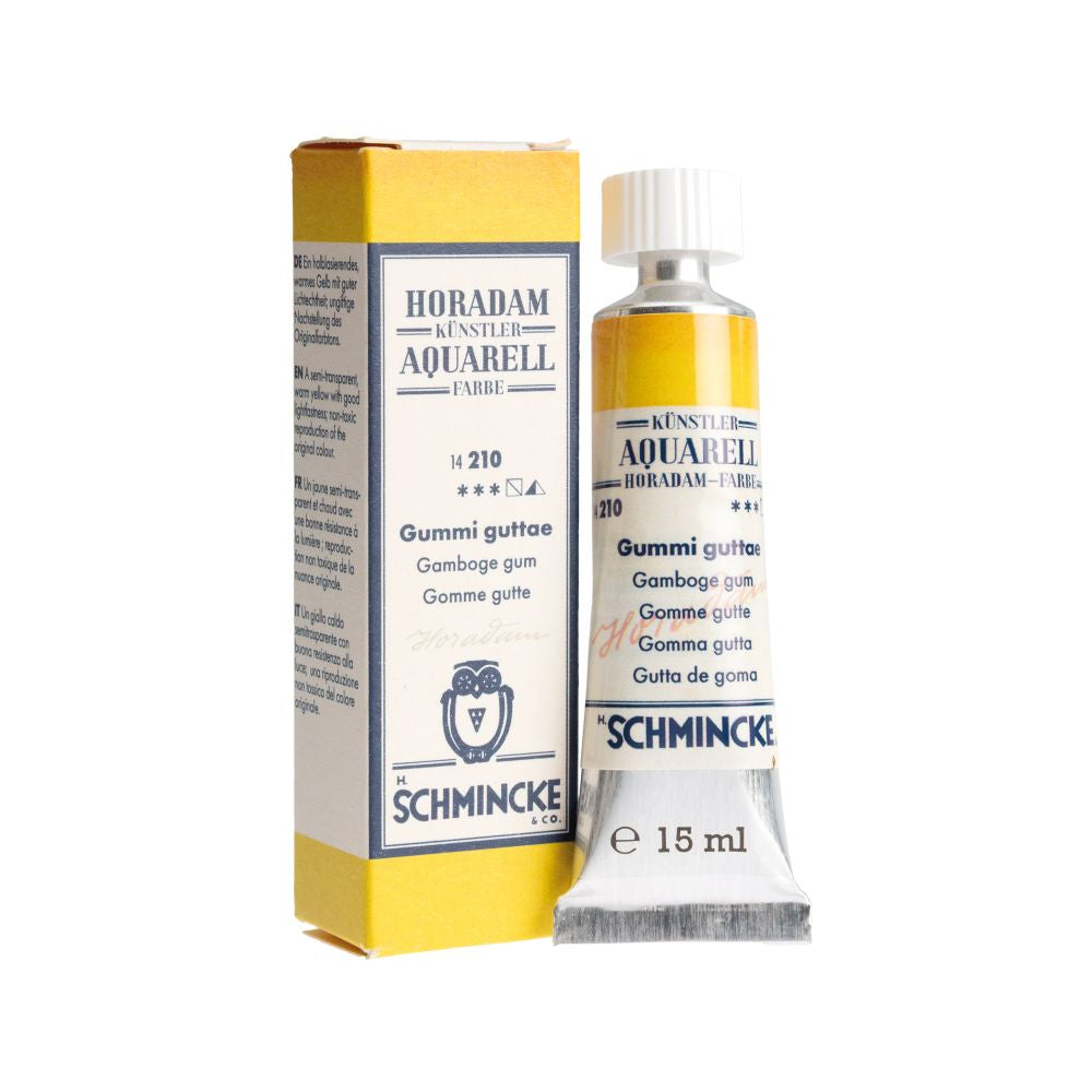 SCHMINCKE HORADAM AQUARELLE WATERCOLOUR PAINT RETRO GAMBOGE BROWN