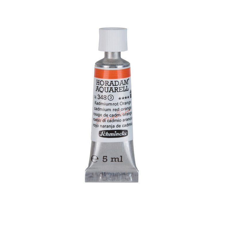 Schmincke Horadam Aquarelle Watercolour Paint Cadmium Red Orange