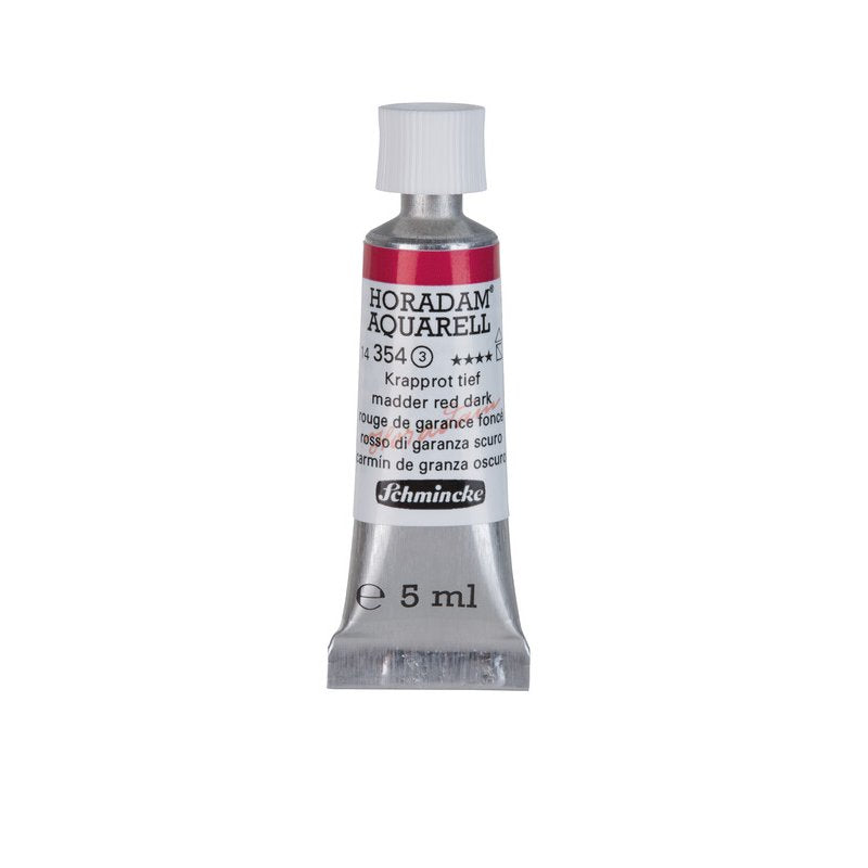 Schmincke Horadam Aquarelle Watercolour Paint Madder Red Dark