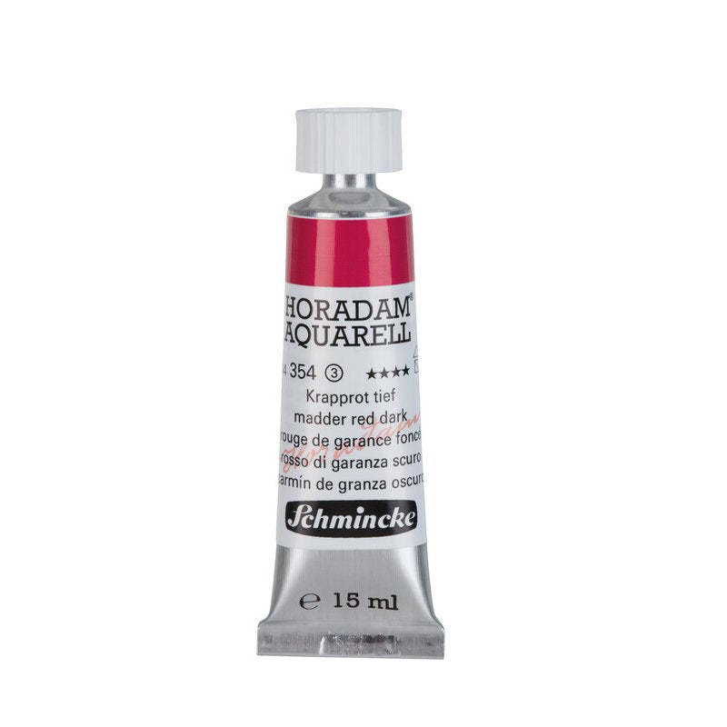 Schmincke Horadam Aquarelle Watercolour Paint Madder Red Dark